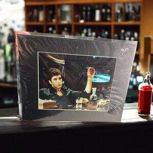 1983 Scarface Movie Film Scene Photo- Al Pacino As Tony Montana- Matted Plastic